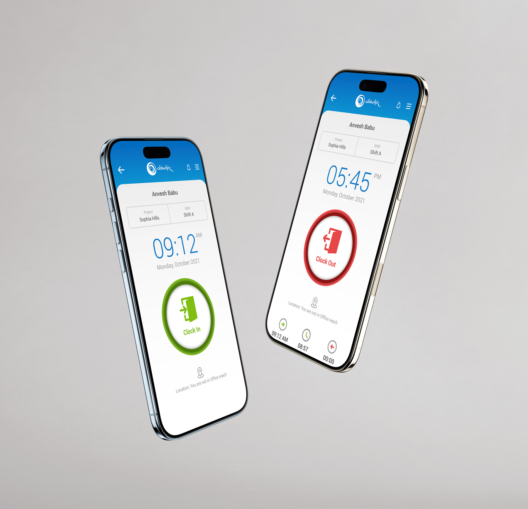 Abiwhiz Attendance and Shift Scheduling Mobile app